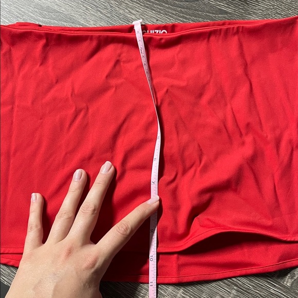 Danielle Guizio Micro Mini Stretch Skirt in Red Size M NWT - Picture 9 of 9
